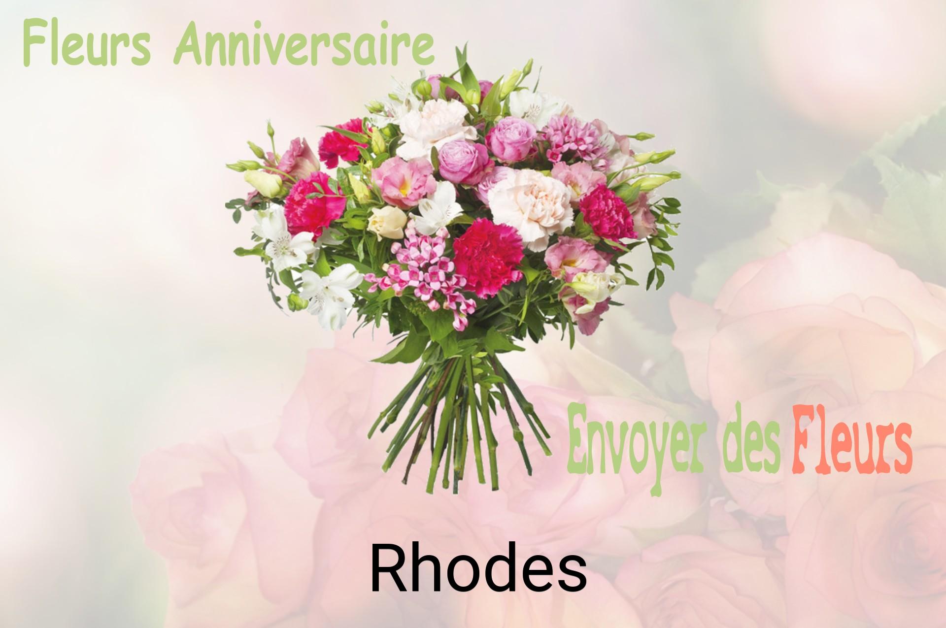 Bouquet de fleurs d’anniversaire livré à Rhodes